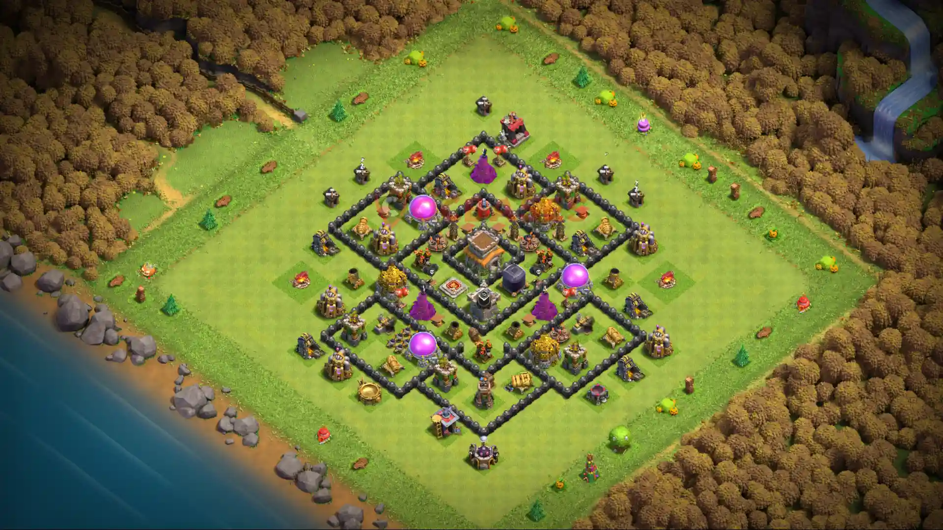 Clash of Clans 8. Seviye Köy Düzeni 2025